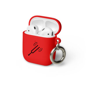 custodia airpod rossa idea regalo amanti musica